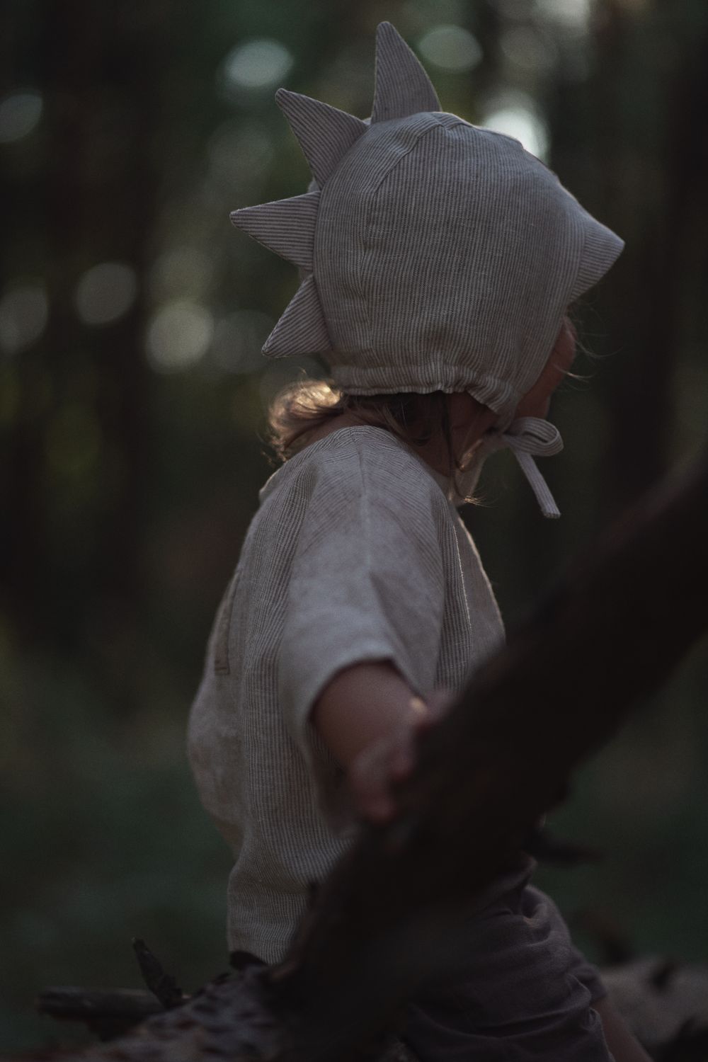 APPLETREE LINEN BONNET 'IGUANA'