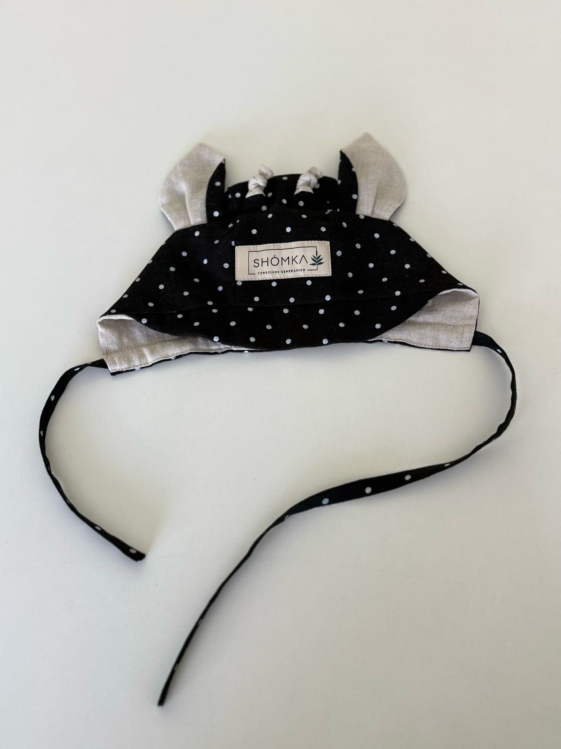 PEPPER LINEN BONNET 'GIRAFFE'