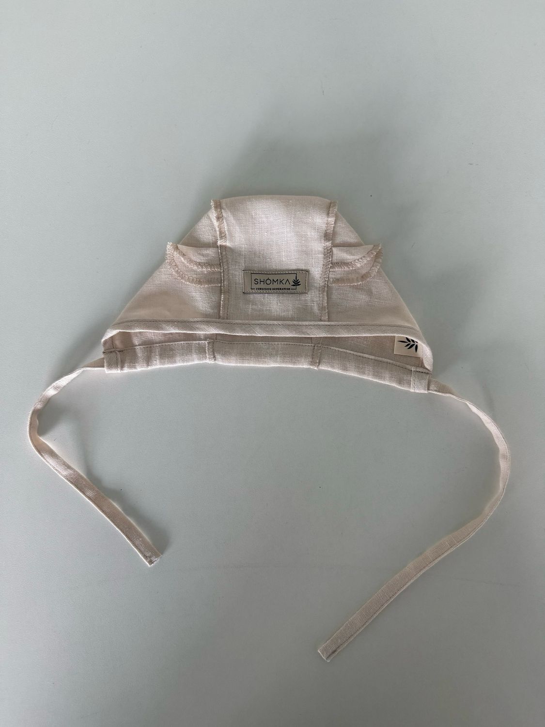 VANILLA NEWBORN BONNET