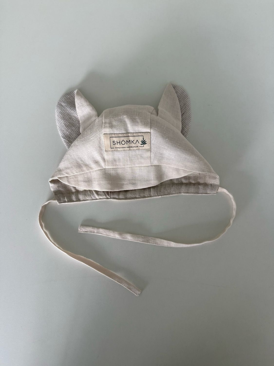 VANILLA LINEN BONNET 'FOX'