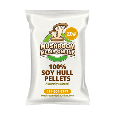 20# of 100% Soy Hull Mushroom Pellets - Free Shipping