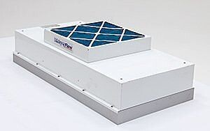 Fan Filter Unit; WhisperFlow, 2'x4', HEPA, 120 V, Powder-Coated Steel