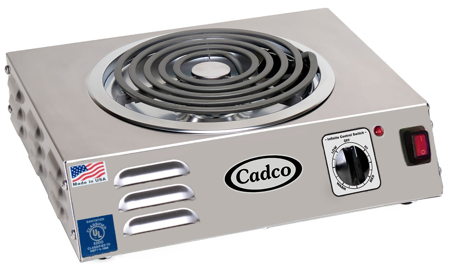 CADCO CSR-3T Hot Plate (Single, with Tubular Element) 120V