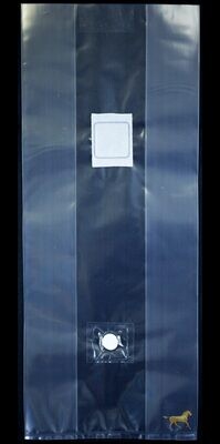 14A-Injection Port - 8″ x 5″ x 19 - 2.2 Mil - 1.5” x 1.5” 0.5 micron Filter - Typical Block Size: 5-7 lbs