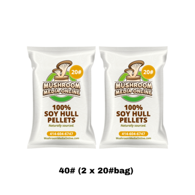 40# (2 x 20#Bag) of 100% Soy Hull Mushroom Pellets - Free Shipping 40# (2 x 20#Bag) of 100% Soy Hull Mushroom Pellets - Free Shipping
