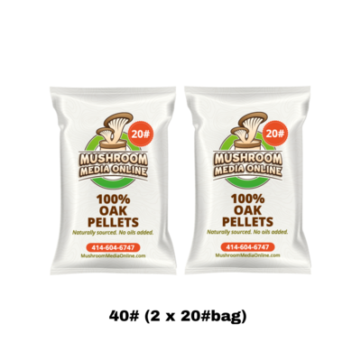 40# (2 x 20#Bag) of 100% Oak Mushroom Pellets - Free shipping 40# (2 x 20#Bag) of 100% Oak Mushroom Pellets - Free shipping