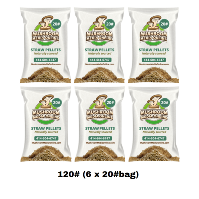 120# (6 x 20#Bag) of Wheat Straw Pellets