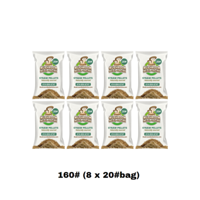 160# (8 x 20#Bag) of Wheat Straw Pellets