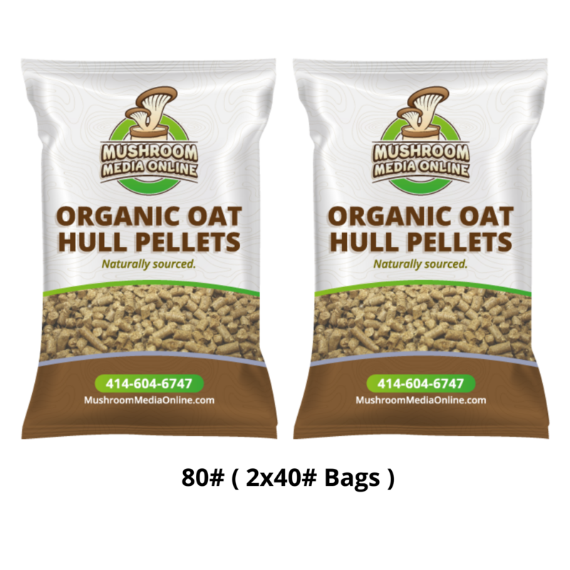 80# of 100% ORGANIC Oat Hull Pellets