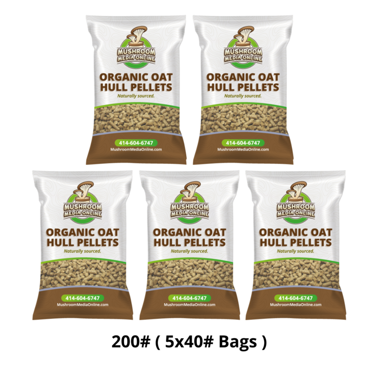 200# of 100% ORGANIC Oat Hull Pellets