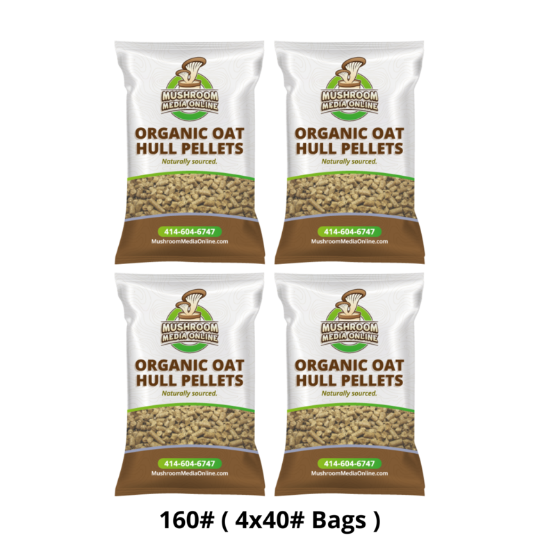 160# of 100% ORGANIC Oat Hull Pellets