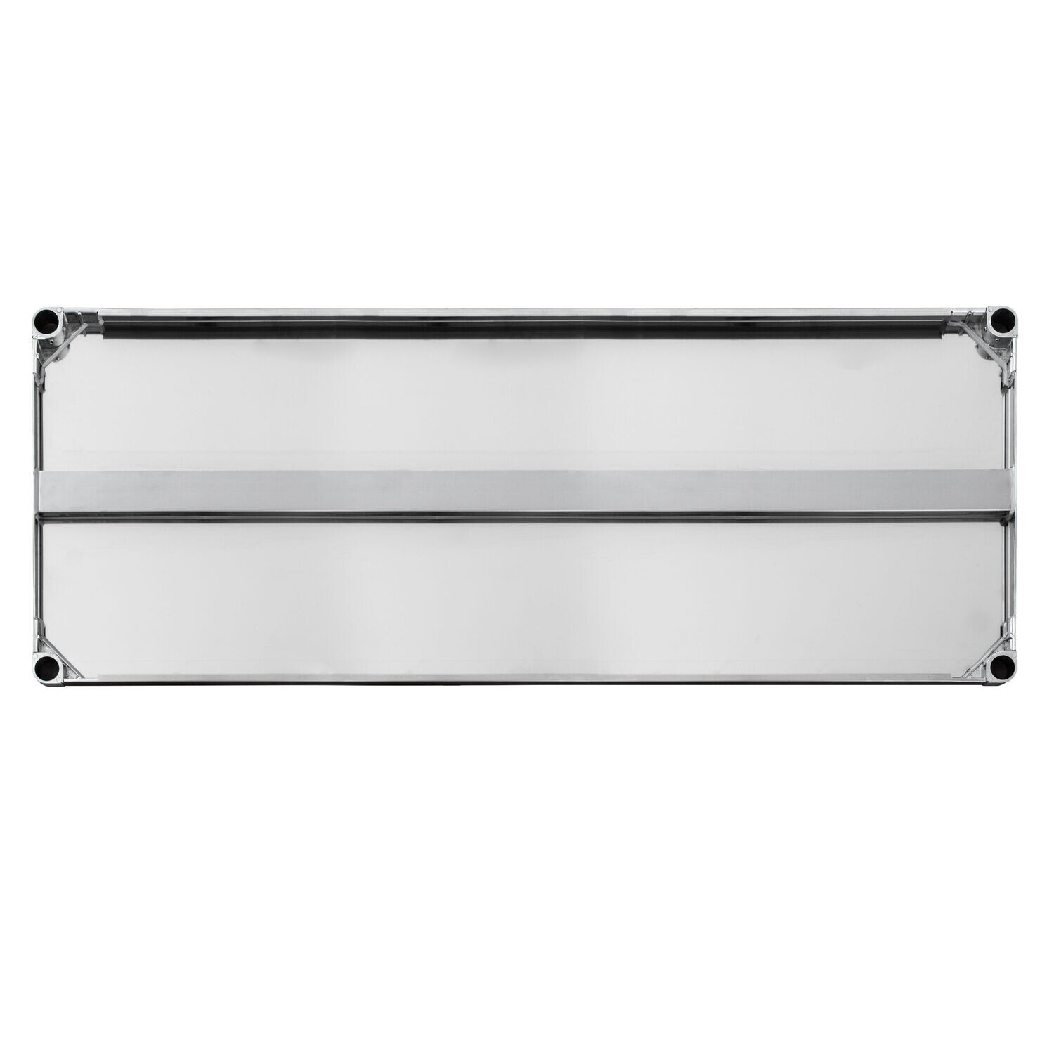 Premium Anti-Microbial/Anti-Rust 304 Stainless Steel Counter with 4″ Backsplash with Stainless Steel Undershelf 16 Gauge Premium Anti-Microbial/Anti-Rust 304 Stainless Steel Counter with 4″ Backsplash with Stainless Steel Undershelf 16 Gauge