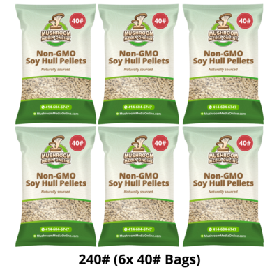 240# NON-GMO Soy Hull Mushroom Pellets