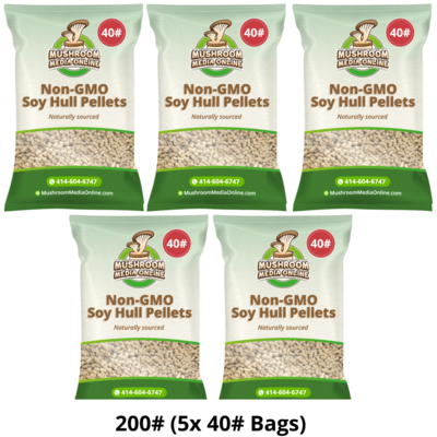 200# NON-GMO Soy Hull Mushroom Pellets