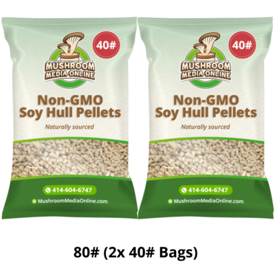 80# NON-GMO Soy Hull Mushroom Pellets
