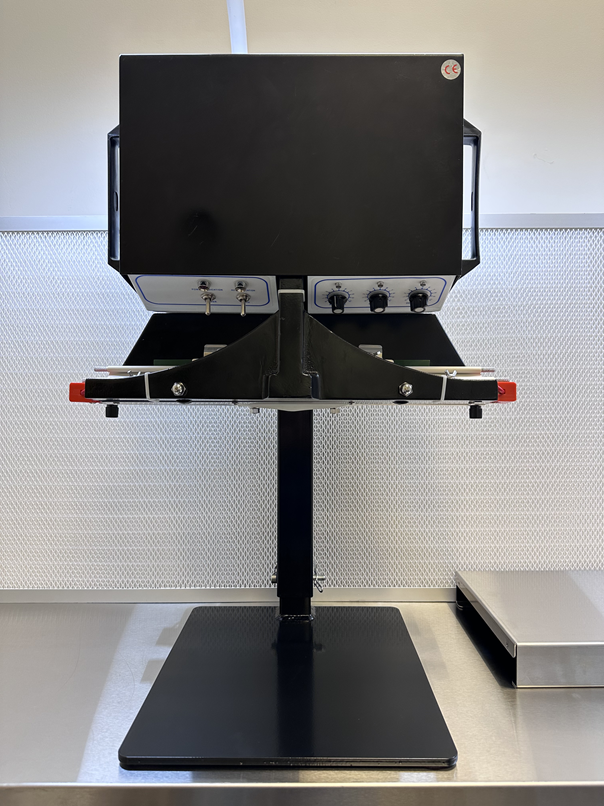 120V 18″ x 10mm Foot Pedal Operated Dual Element Impulse Sealer (optional stand available)