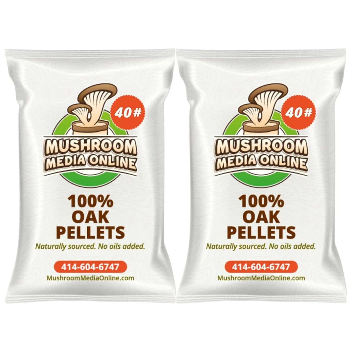 80# 100% Oak Mushroom Pellets - Free shipping