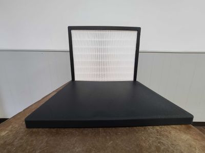 Lab Rat Model M Lyte 16"x19" Filter Flow Hood - BLACK BODIES with Different COLOR FRAMES AND COVERS LR-MODEL-M-BLACK-LYTE-1