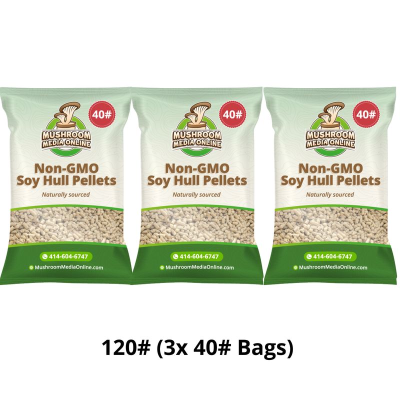 120# NON-GMO Soy Hull Mushroom Pellets 120# NON-GMO Soy Hull Mushroom Pellets