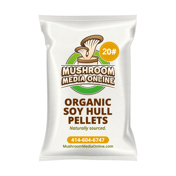 20# 100% ORGANIC Soy Hull Mushroom Pellets