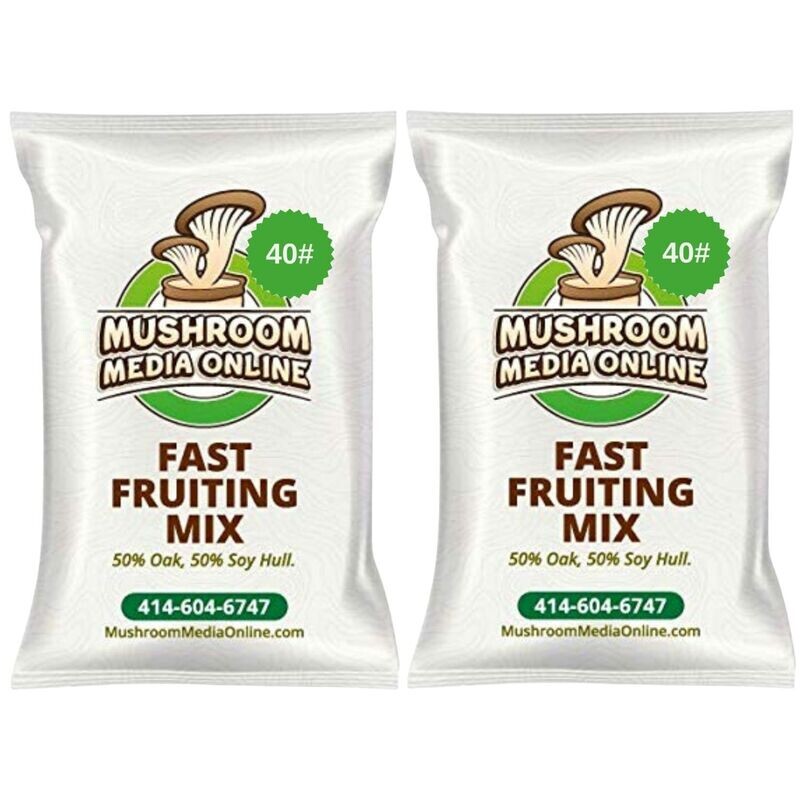 80# (2 x 40# Bags) Fast Fruiting aka Masters Mix (50% Oak/50% Soy Hull Mushroom Growing Pellets) - Free shipping 80# (2 x 40# Bags) Fast Fruiting aka Masters Mix (50% Oak/50% Soy Hull Mushroom Growing Pellets) - Free shipping