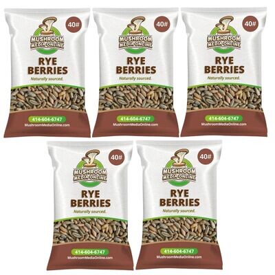 200# (5 x 40# Bags) Whole Rye Berries