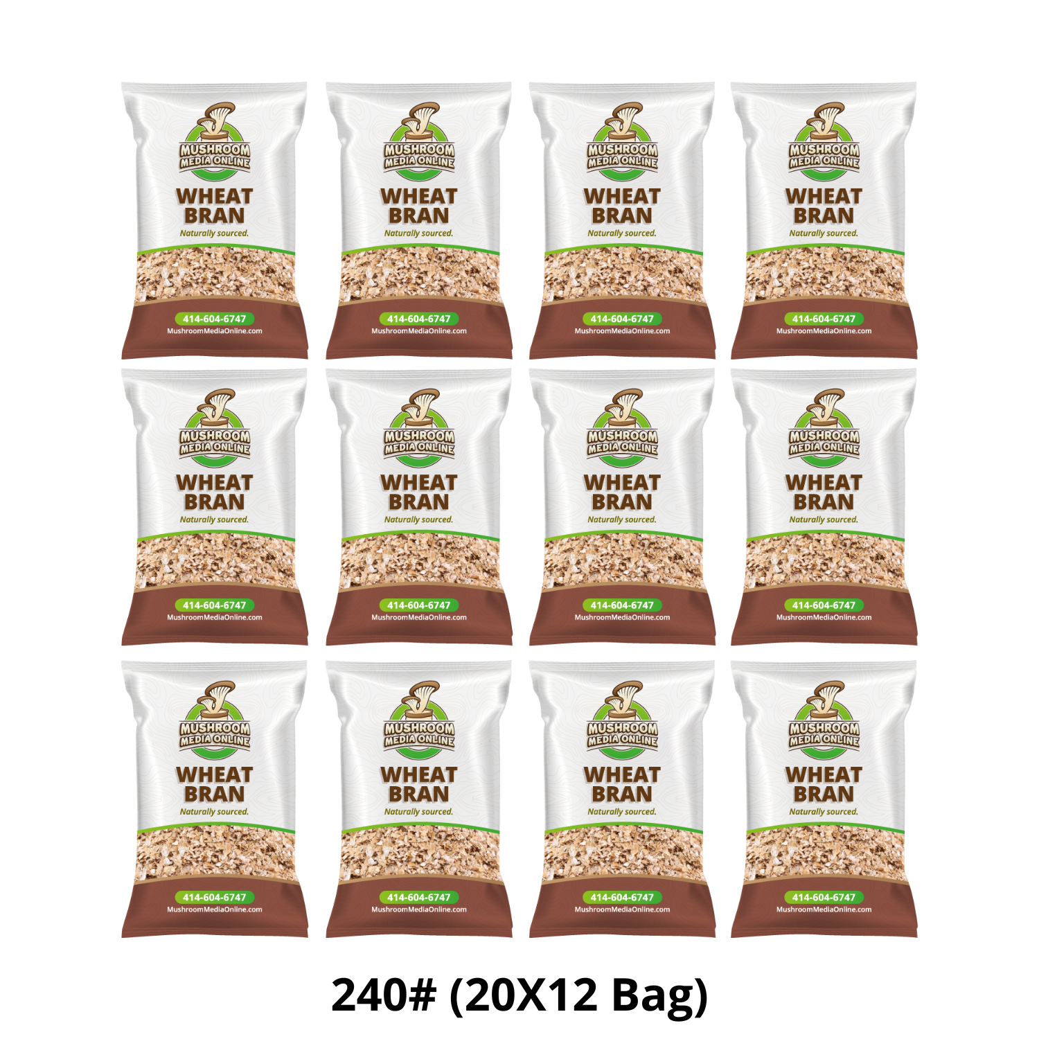 240# (6 x 40# Bags) Wheat Bran 240# (6 x 40# Bags) Wheat Bran
