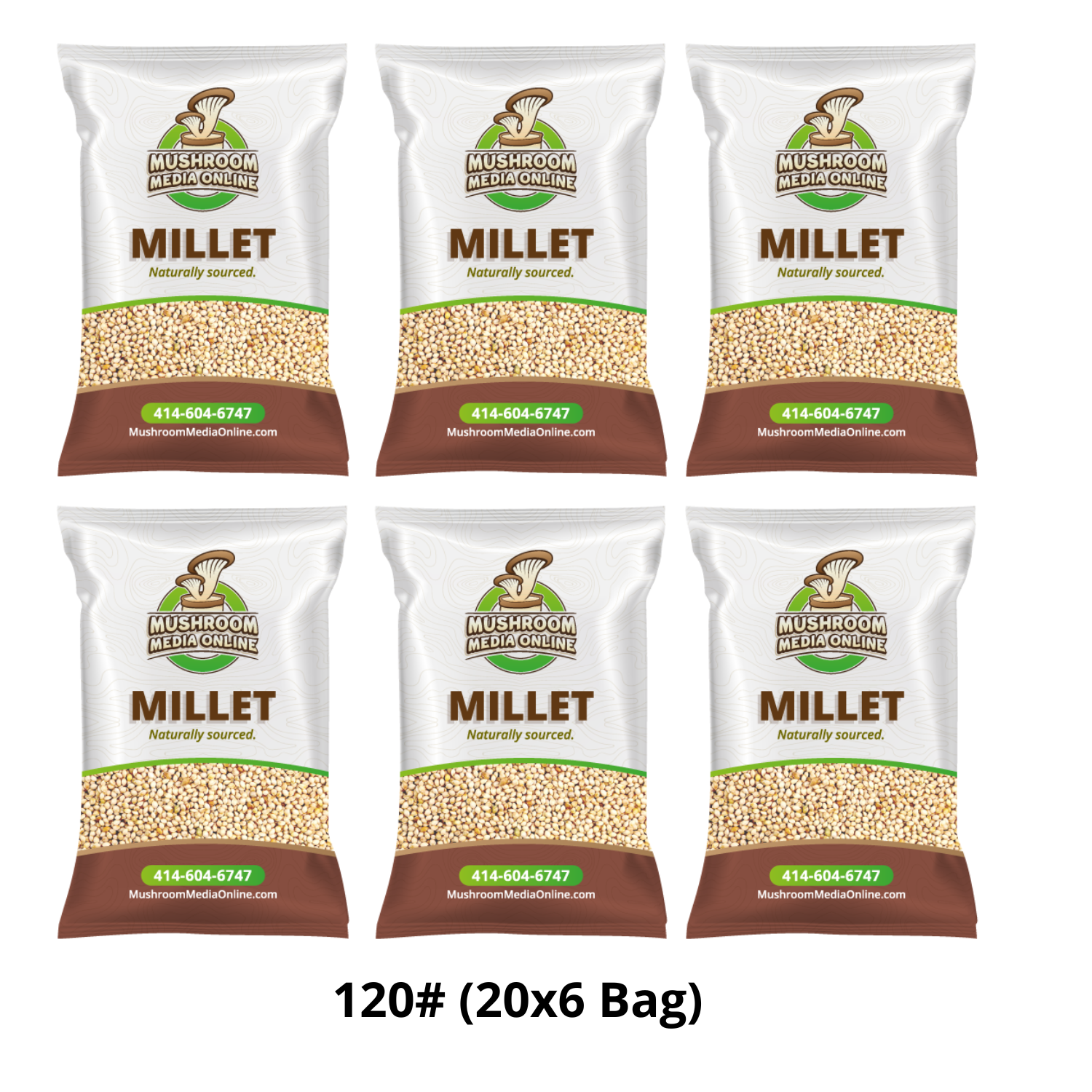 120# (3 x 40# Bags) Proso Millet Grains 120# (3 x 40# Bags) Proso Millet Grains