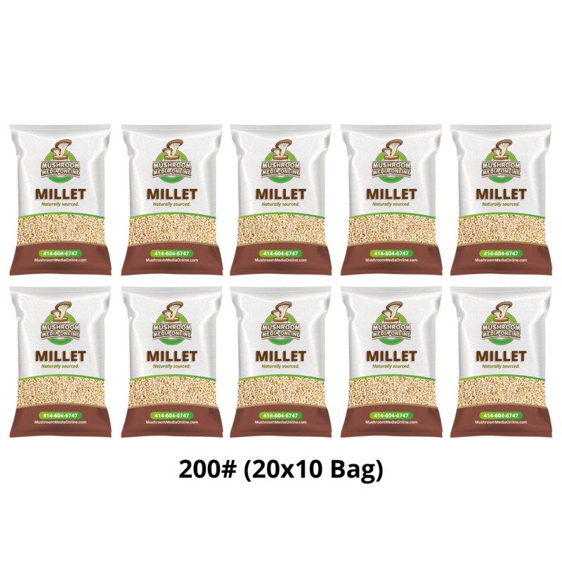 200# (5 x 40# Bags) Proso Millet Grains