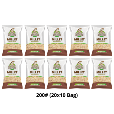 200# (5 x 40# Bags) Proso Millet Grains