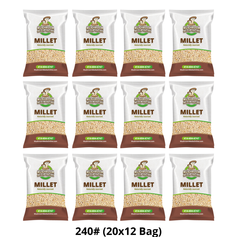 240# (6 x 40# Bags) Proso Millet Grains