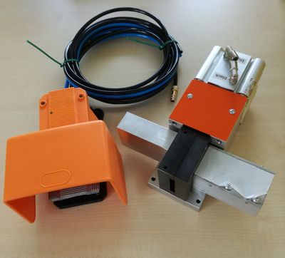 Cut P20 - Pneumatische Schneidevorrichtung mit Fußpedal Cut P20 - Pneumatische Schneidevorrichtung mit Fußpedal