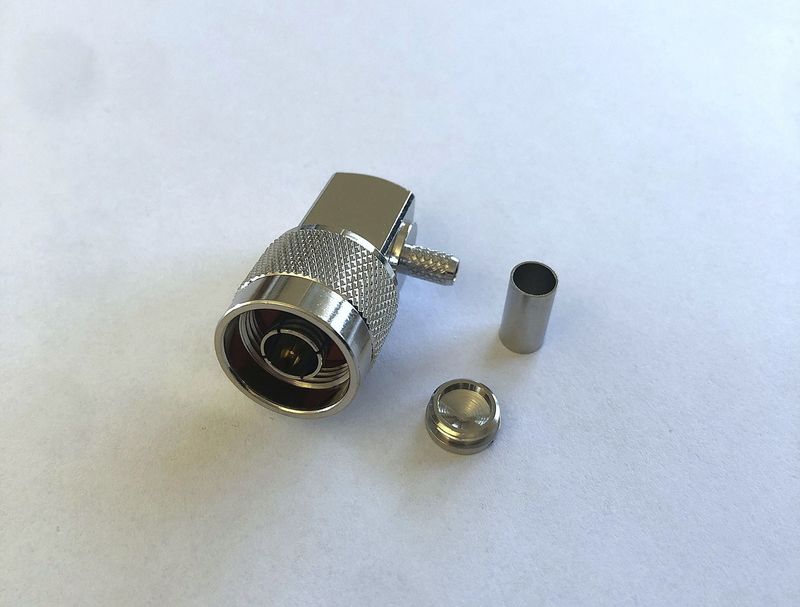 N-Stecker für RG223, Stift, gewinkelt