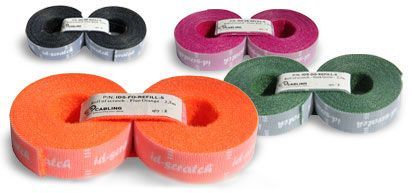 Klettkabelband ID-Scratch Patchsee, Schwarz, 5m