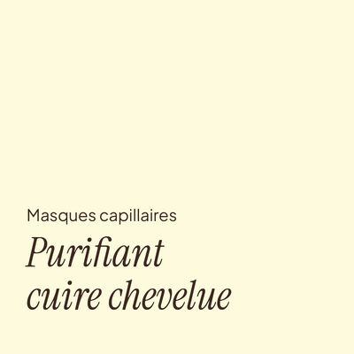 Purifiant cuir chevelu