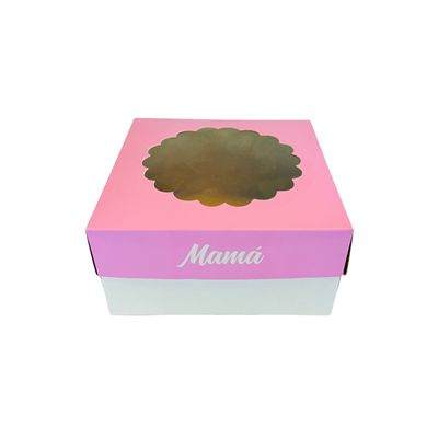 Caja Con Visor Diseño Mamá - 20x20x10 cm