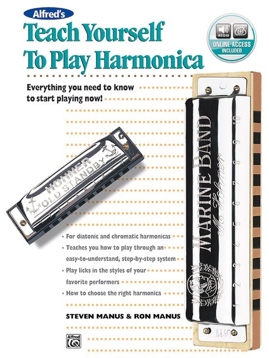 TEACH YRSLF HARMONICA/BK&amp;ACODE