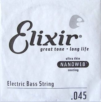 Nickel Plated Steel Electric Bass Guitar String with Nanoweb Coating - .045 | 322063