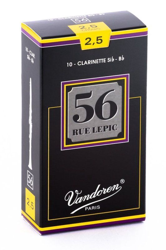 Bb Clarinet 56 Rue Lepic Reeds Strength 2.5; Box of 10 | 273220