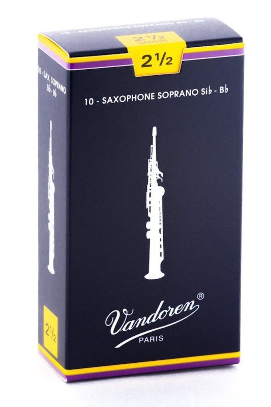 Soprano Sax Traditional Reeds Strength 2.5; Box of 10 | 273318