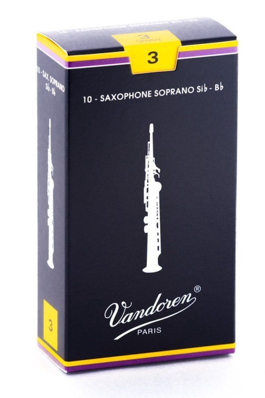Soprano Sax Traditional Reeds Strength 3; Box of 10 | 273319