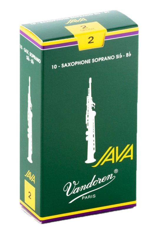 Soprano Sax JAVA Reeds Strength 2; Box of 10 | 273325