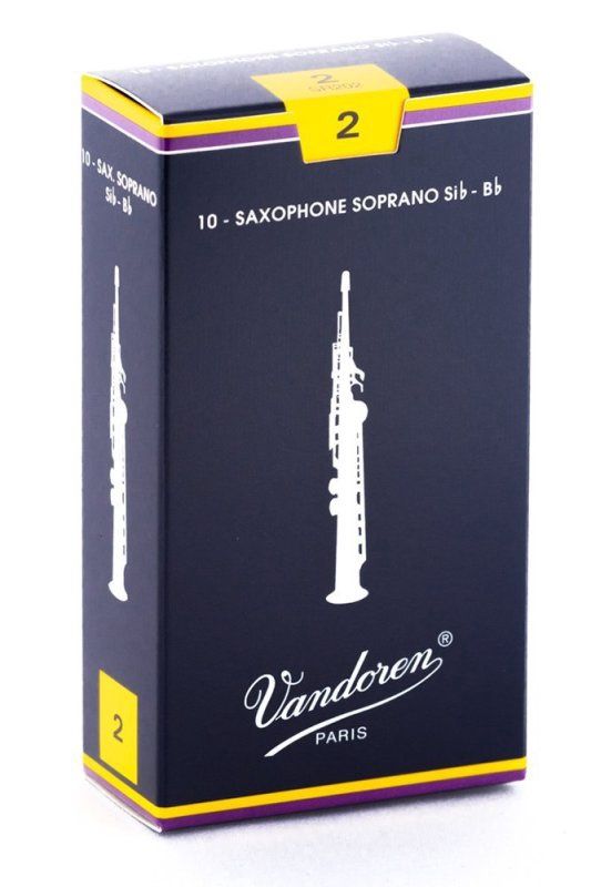 Soprano Sax Traditional Reeds Strength 2; Box of 10 | 273316