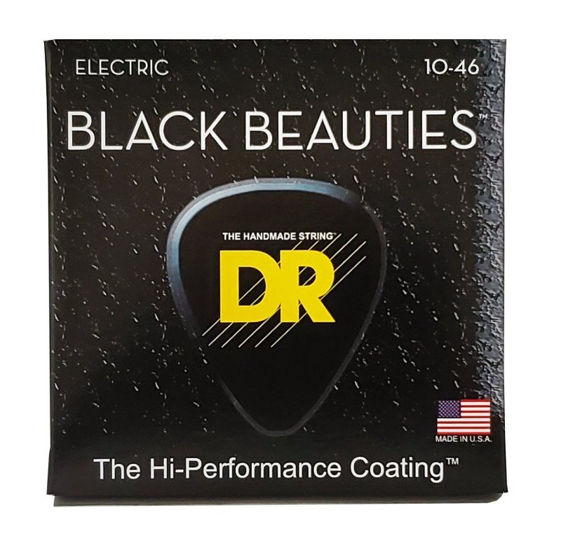 Black Beauties Coated Electric Guitar Strings, Medium (10-46) | 534989