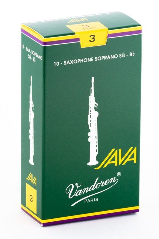 Soprano Sax JAVA Reeds Strength 3; Box of 10 | 273331