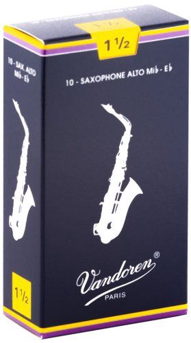 Alto Sax Traditional Reeds Strength 1.5; Box of 10 | 273363