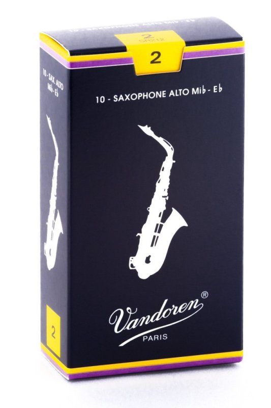 Alto Sax Traditional Reeds Strength 2; Box of 10 | 273364