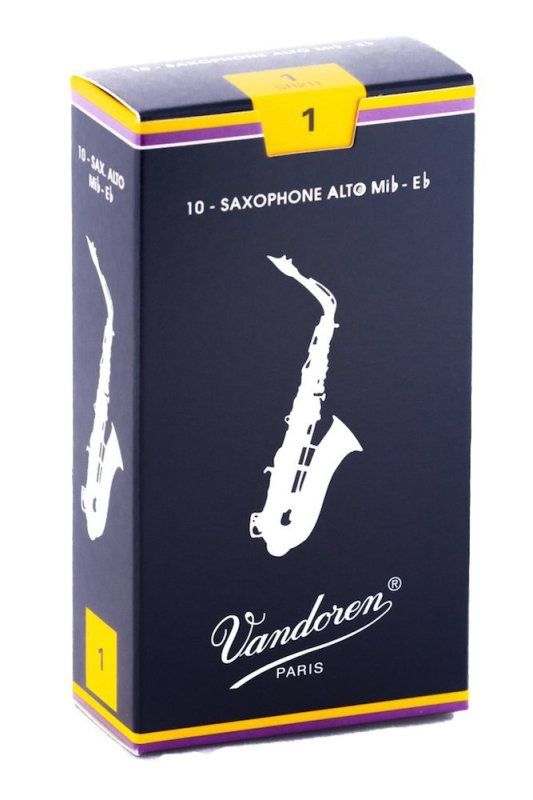 Alto Sax Traditional Reeds Strength 1; Box of 10 | 273362