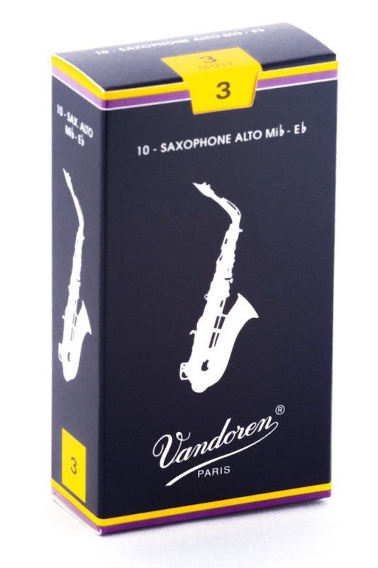 Alto Sax Traditional Reeds Strength 3; Box of 10 | 273381