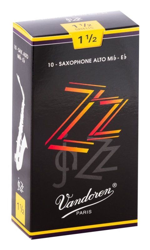 Alto Sax ZZ Reeds Strength 1.5; Box of 10 | 273400